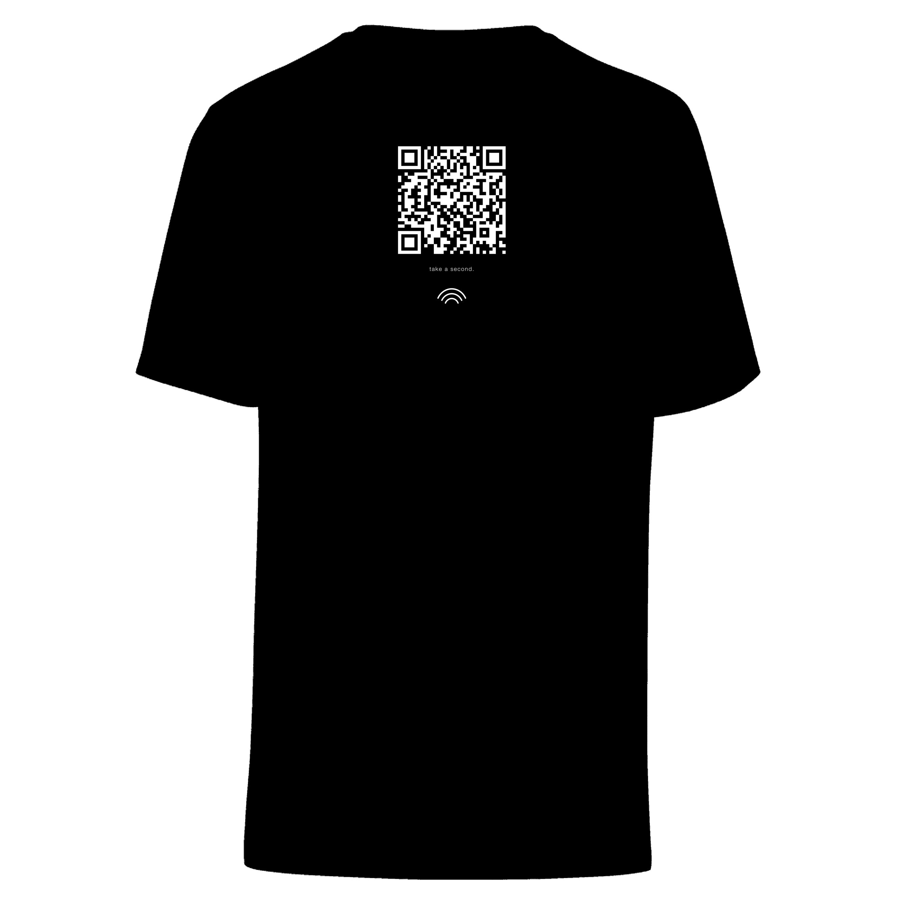 black-shirt back — QR code